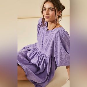 Free People Get Obsessed Babydoll Dress, M
